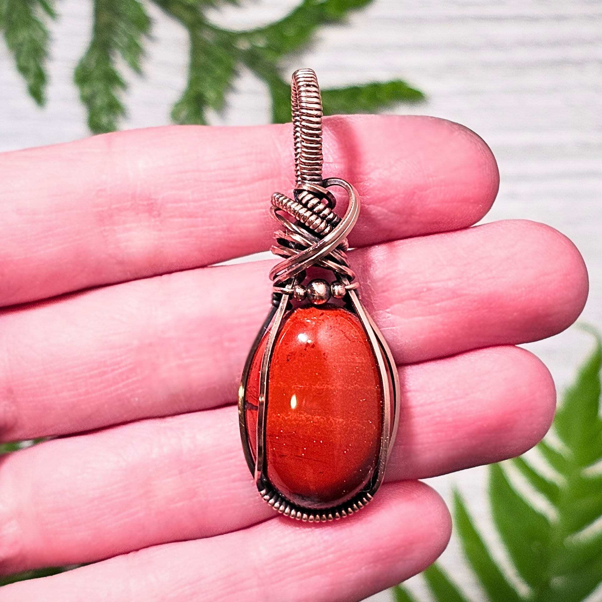 Wire Wrapped Carnelian Agate retail / Handmade Jewelry